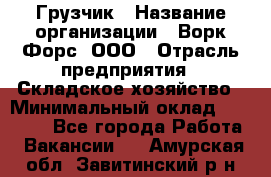 Грузчик › Название организации ­ Ворк Форс, ООО › Отрасль предприятия ­ Складское хозяйство › Минимальный оклад ­ 23 000 - Все города Работа » Вакансии   . Амурская обл.,Завитинский р-н